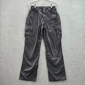 5.11 Tactical Women Pants 4 Gray Cargo Ripstop Polyester Cotton Logo Workwear